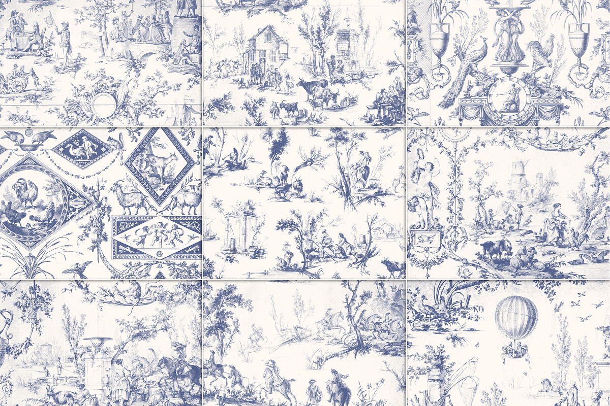 Toile De Jouy Design Collection, a Decorative Illustration by Century Library (Photo 16 of 17)