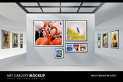 Art Gallery Mockup, a Print Template by ydlabs (Thumbnail 1 of 2)