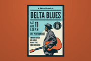 Blues Music Flyer, a Flyer Template by ashenterprise (Thumbnail 1 of 2)