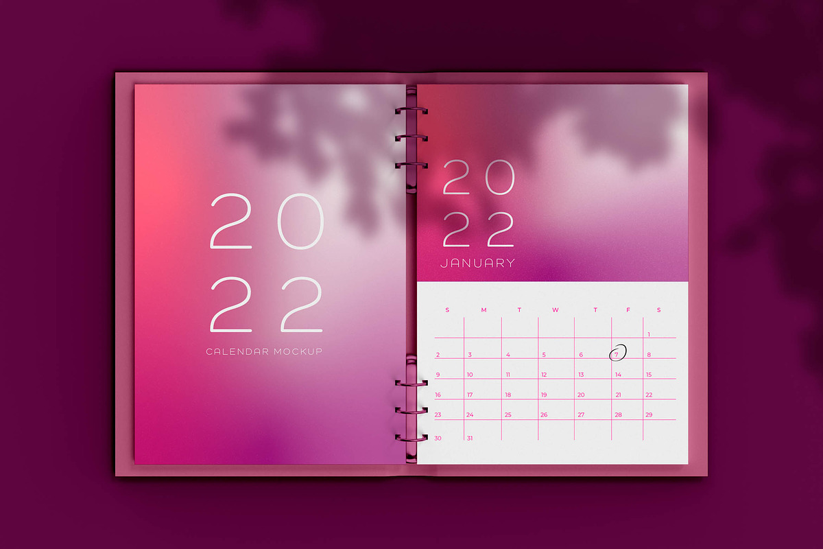 Calendar Mockup, a Product Mockup by Mego-studio