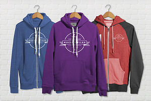 Triple Hoody Mockups