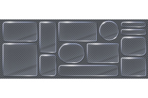 Glass light frames and borders, a Decorative Illustration by Buch&Bee