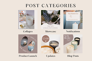 Candle Business Instagram Templates