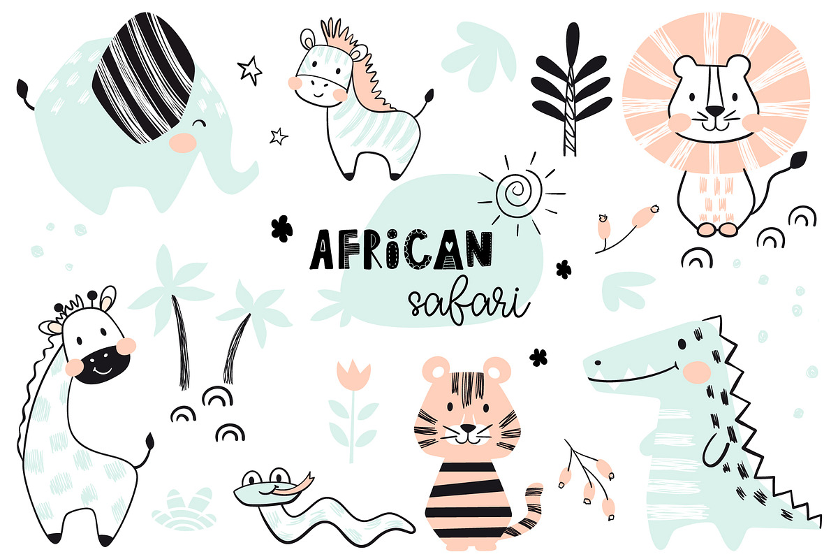 Kids Summer Bundle pattern & clipart, a Pattern Graphic by MeadowFox (Photo 11 of 15)