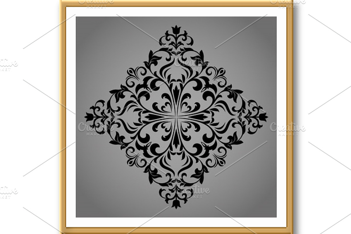 Damask graphic ornament. Floral, a Decorative Illustration by RODINA (Photo 2 of 3)