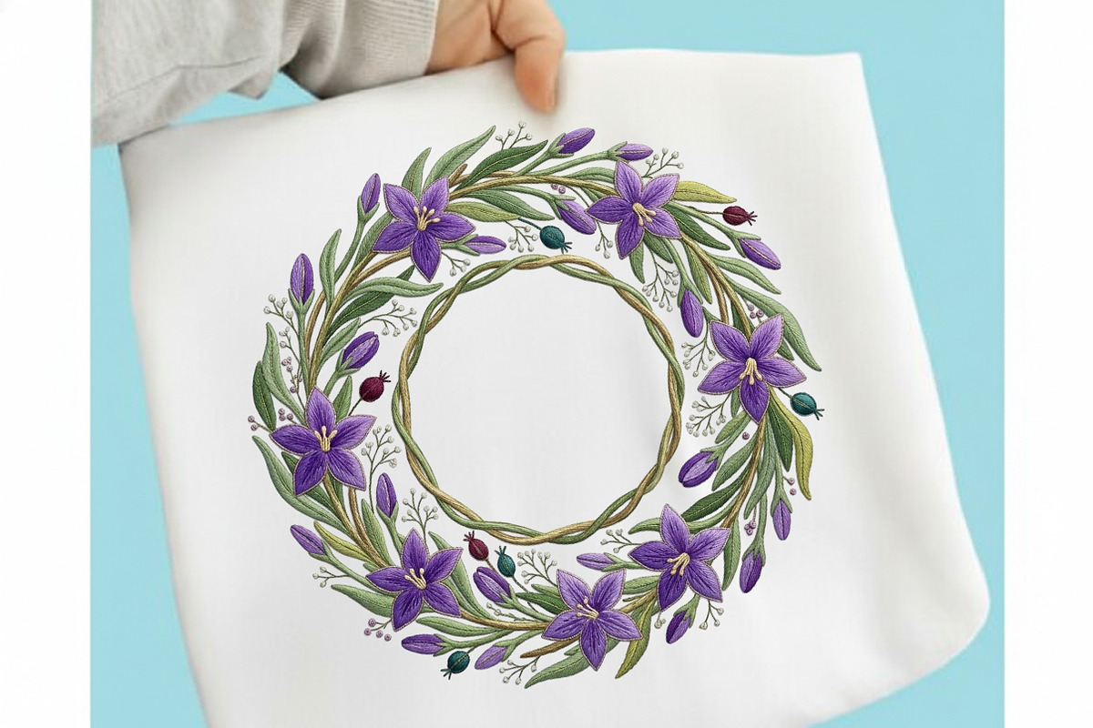 Periwinkle Flower Sublimation Design, an Illustration by designcity5 (Photo 1 of 4)