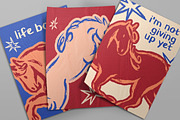 Doodle, scribble horse posters set, an Animal Illustration by Good Studio (Thumbnail 9 of 11)