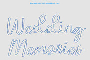 CS Amilia Dashed, a Script Font by Craft Supply Co. (Thumbnail 3 of 8)