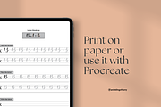 Modern Calligraphy Workbook, a Print Template by An Inkling Of Curry (Thumbnail 3 of 11)