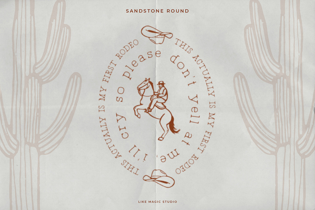 Sandstone - A Western Slab Serif, a Slab Serif Font by Like Magic Studio (Photo 4 of 5)