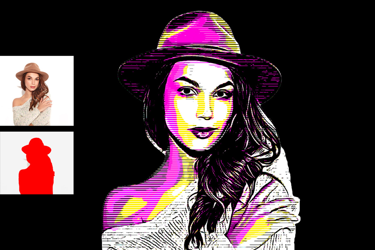 Pop Art Effect Photoshop Action, an Action Add-On by MRI STUDIO (Photo 16 of 22)