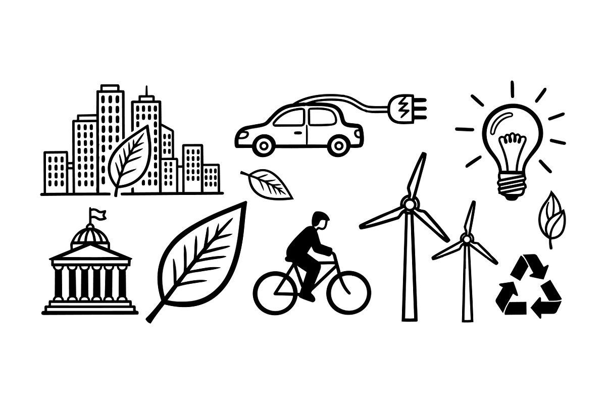 Eco Energy Icons Vector Pack, an Illustration by designvectx (Photo 2 of 3)