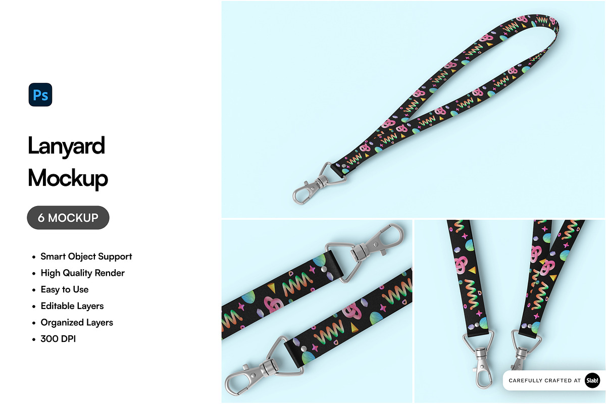 Lanyard Mockup, a Merchandise Mockup by SLAB! Design (Photo 1 of 9)