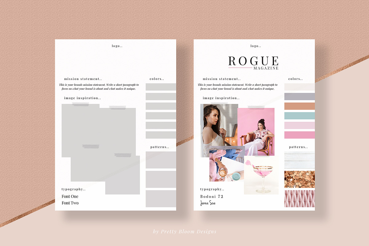 Branding & Mood Board Templates II, a Product Mockup by Pretty Bloom Designs (Photo 5 of 5)