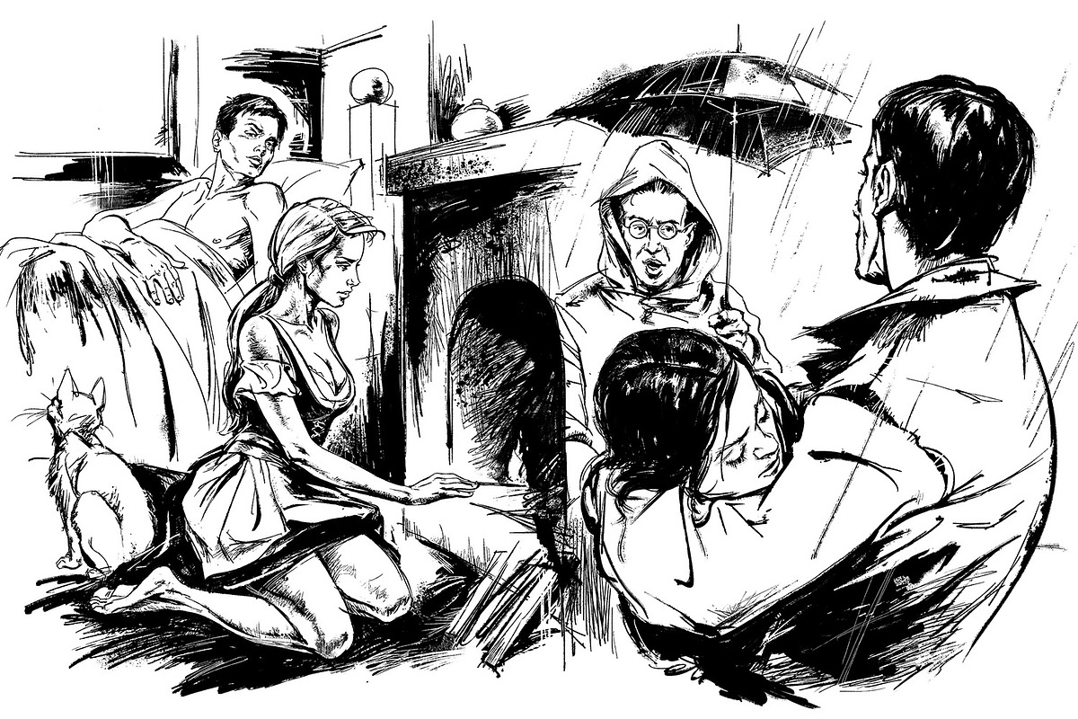 INK. 40 Photoshop Brushes for Inking, a Brush Add-On by Eldar Zakirov's (Photo 7 of 13)
