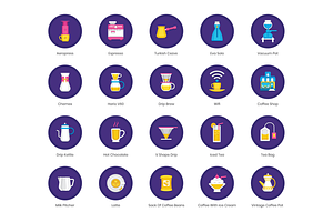 Coffee, Barista, Brewing Icons