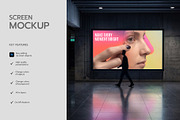 Indoor Digital Screen Mockup, an Advertising Mockup by graphypix (Thumbnail 2 of 4)