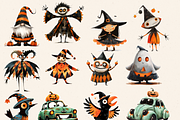 HALLOWEEN CLIPART PACK, a Person Illustration by Daring Digies (Thumbnail 2 of 8)
