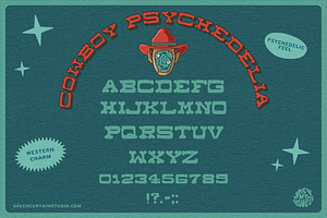 Cowboy Psychedelia Font