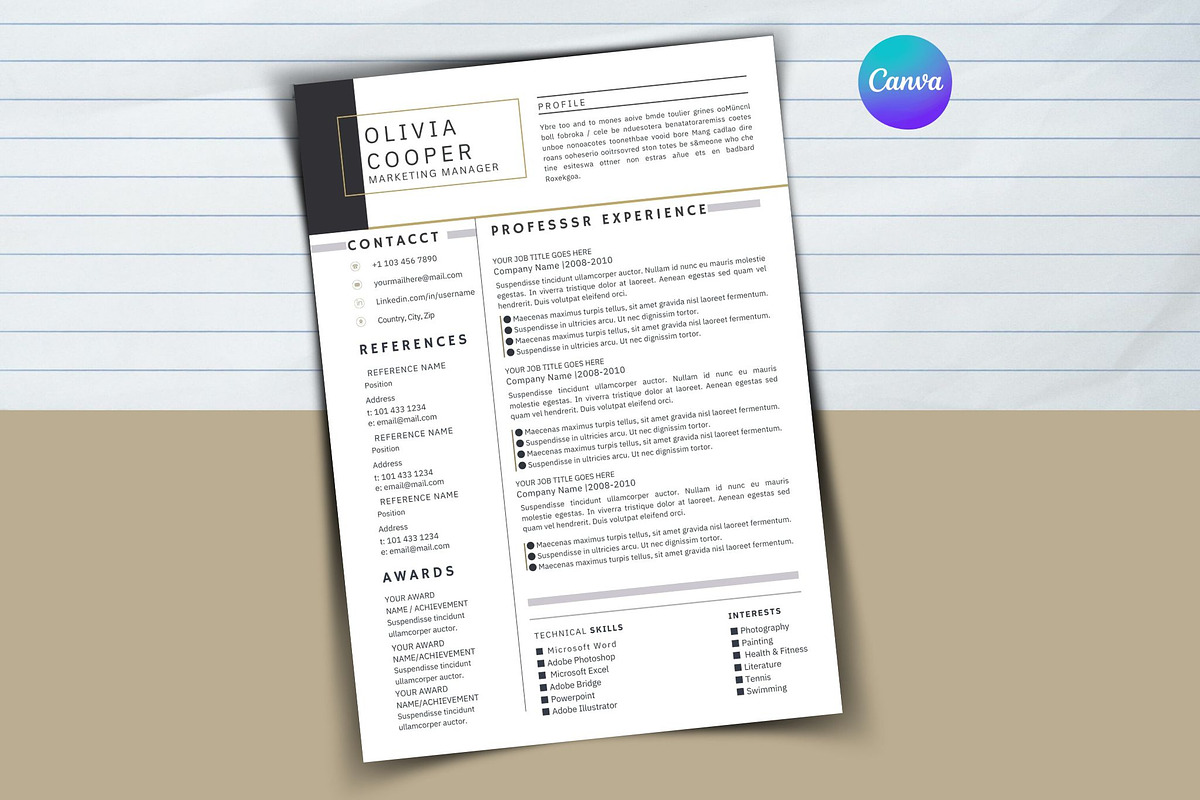 Minimal Resume, a Templates & Theme by iloveTemplate (Photo 4 of 6)