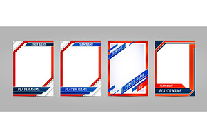 Sport trading card template, a Sport Illustration by Buch&Bee