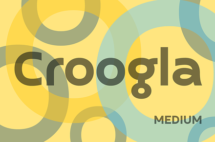 Croogla 4F Medium, a Symbol Font by 4th february type foundry