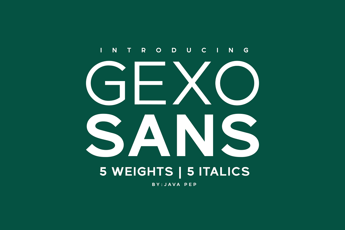 Gexo Sans - elegant font, a Sans Serif Font by Java pep (Photo 1 of 11)