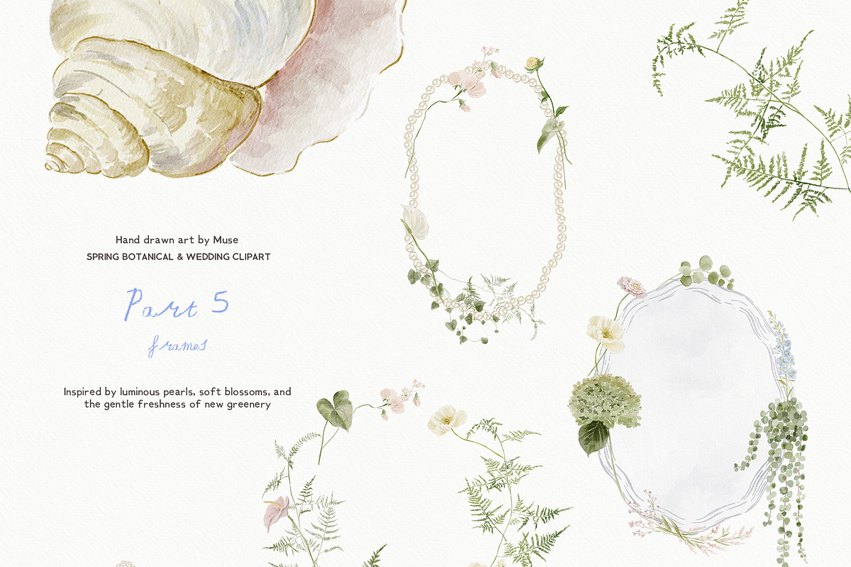 Éclat de Printemps Spring Clipart, a Decorative Illustration by Muse Artist (Photo 11 of 15)