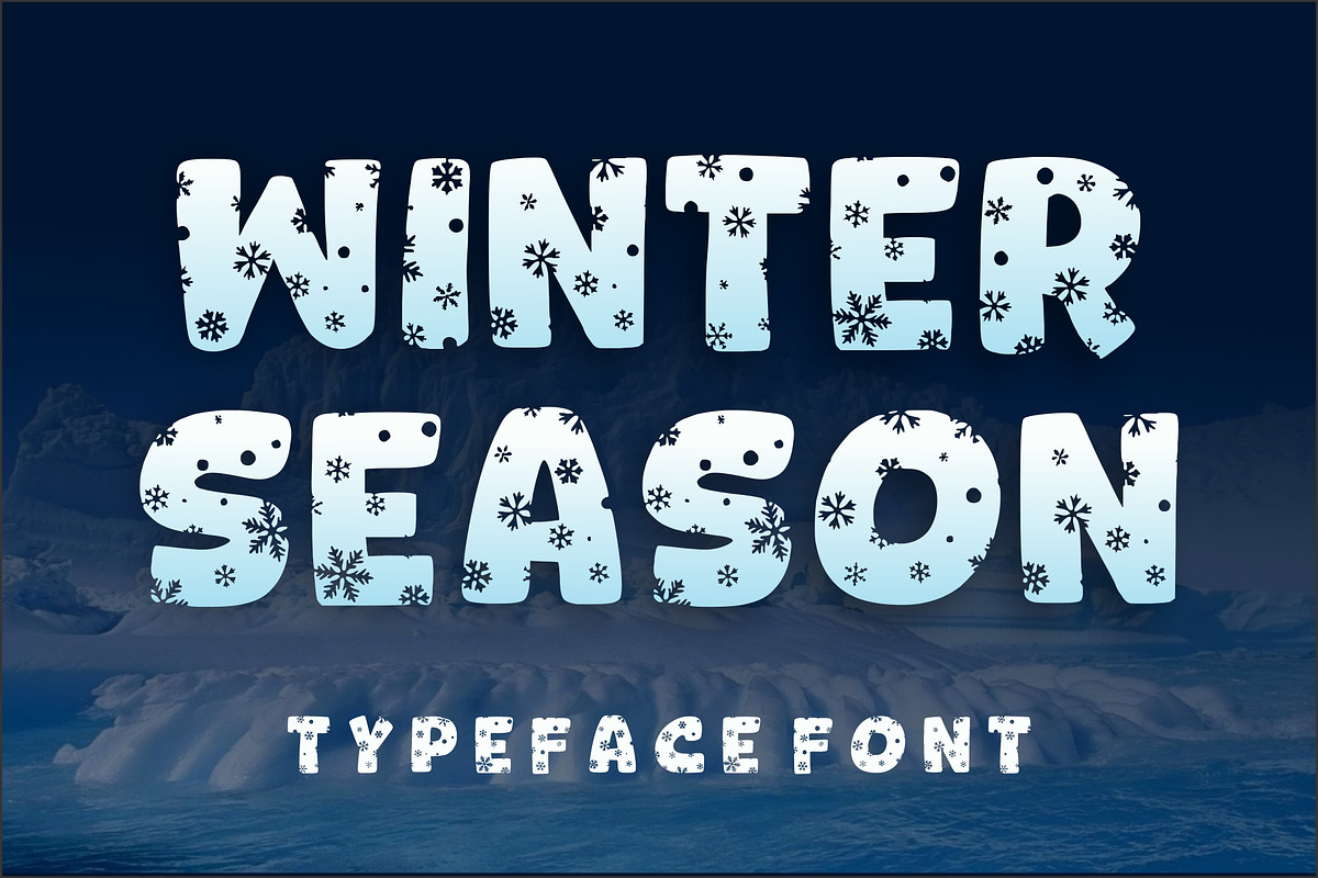 Winter Season, a Font by Limited.studio (Photo 1 of 7)
