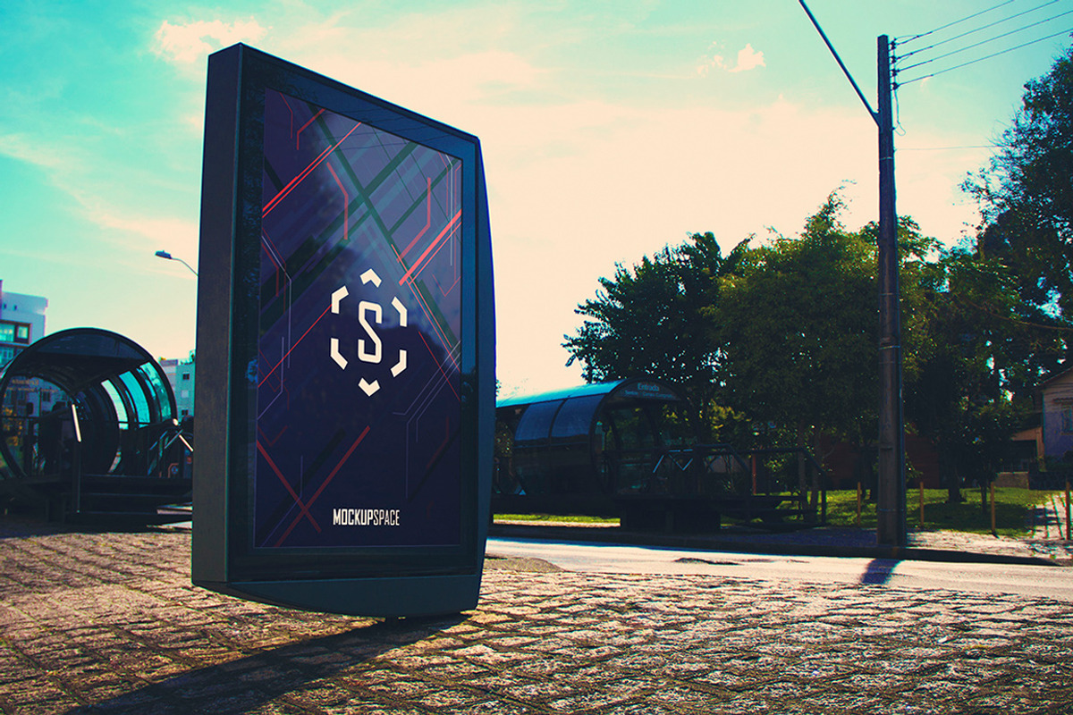 Outdoor Ad Billboard - 9 Mock-up, an Advertising Mockup by MockupSpace (Photo 1 of 9)