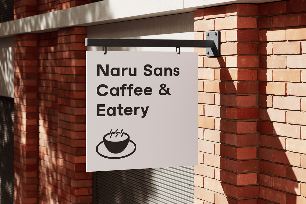 Naru – Geometric Branding Sans, a Sans Serif Font by Lettertype Studio (Photo 15 of 15)