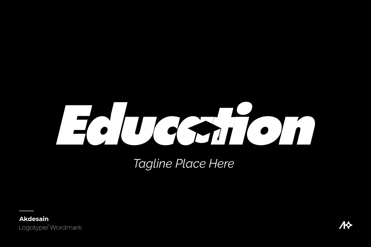 Education Wordmark Logo, a Branding & Logo Template by Akdesain
