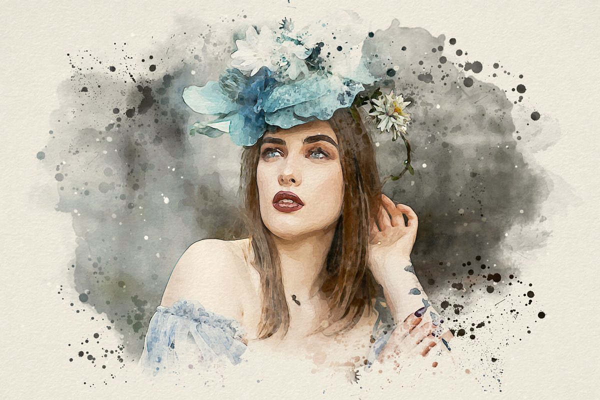 Realistic Watercolor Splatter Effect, an Action Add-On by liptouse (Photo 3 of 10)