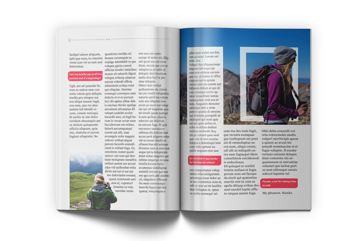 Lifestyle Magazine Template, a Magazine Template by TeddyGraphics (Photo 13 of 19)