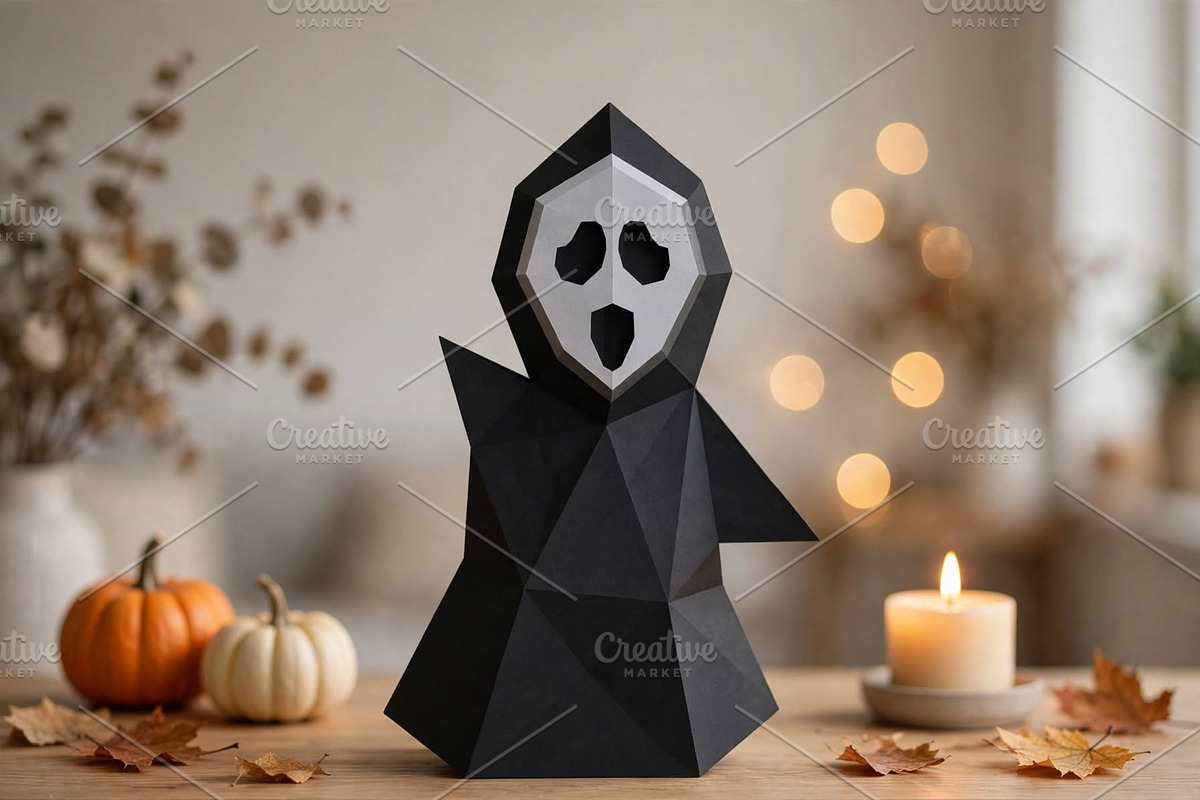 Halloween ghost - 3d papercraft, a Card Template by PAPER amaze (Photo 3 of 5)