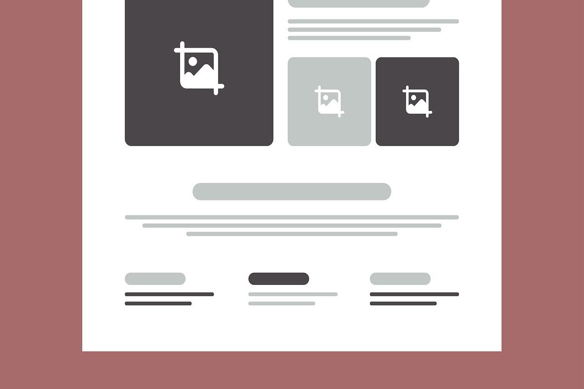 Wireframe Landing Page Design, a Wireframe Template by MightyDesign (Photo 7 of 10)