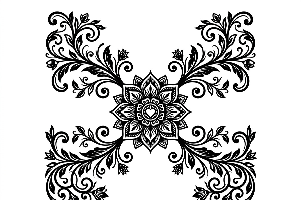50 Elegant Floral Ornament Bundle, a Decorative Illustration by Amazin_art (Photo 37 of 42)