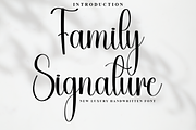 Family Signature, a Handwritten Font by InermediaSTUDIO (Thumbnail 1 of 8)