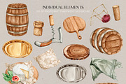 Wine Stories watercolor illustration, a Food Illustration by CrystalinaShop (Thumbnail 7 of 11)