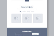 Minimal Corporate Website Wireframe, a Wireframe Template by MightyDesign (Thumbnail 6 of 10)