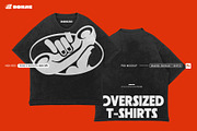 Washed Oversize T-Shirts Mockup, a Shirt Mockup by Pipello Grafik (Thumbnail 1 of 3)