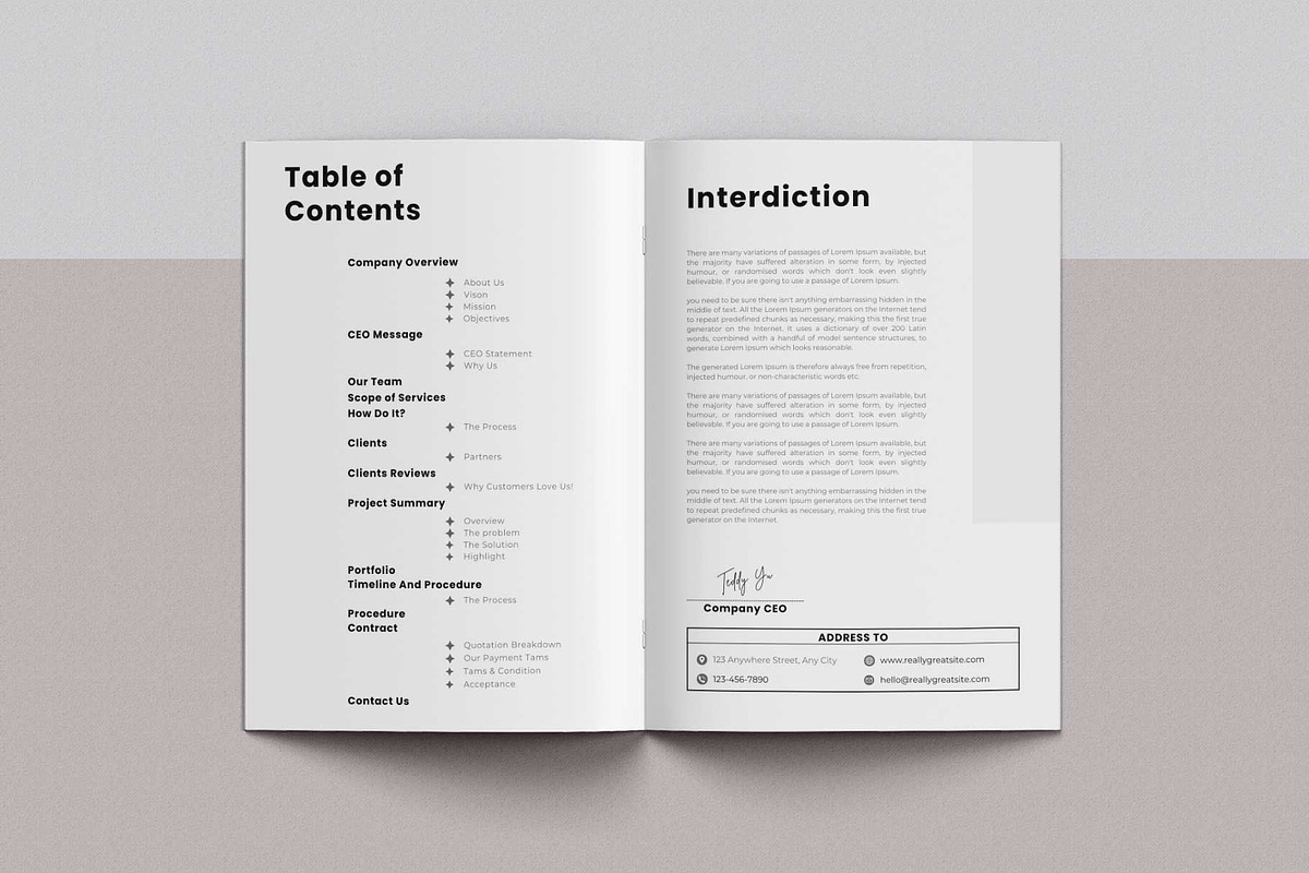Proposal, a Stationery Template by Amit Debnath (Photo 3 of 9)