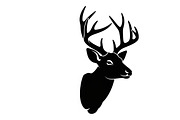 deer head wall mount silhouette, an Illustration by Amazin_art (Thumbnail 22 of 51)
