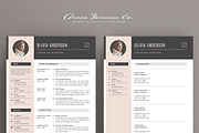 Professional Resume Template RE004, a Resume Template by Draca Design Co (Thumbnail 2 of 4)