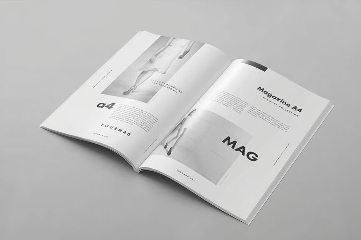 A4 Magazine Mockup, a Books & Magazine Mockup by DesignRushMarket (Photo 4 of 9)