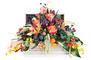 Colorful floral arrangement.
