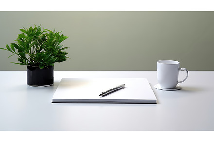 laptop notebook table background ai, a Technology Photo by pikepicture