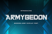 Armygedon - Modern Display Font, a Sans Serif Font by StringLabs (Thumbnail 1 of 9)
