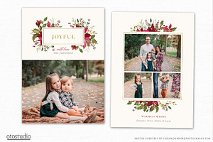 Christmas Card Template CC254