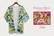 Emerald Swirl Prints & Patterns, a Pattern Graphic by GND ART STUDIO (Thumbnail 4 of 8)